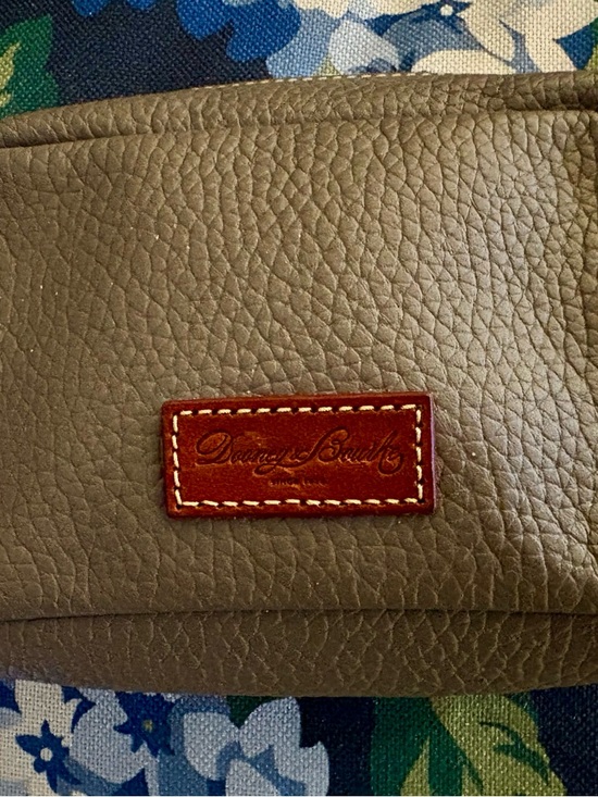 Dooney & Bourke Handbags - Dooney & Bourke Pebbled Leather Cosmetic Bag-Elephant